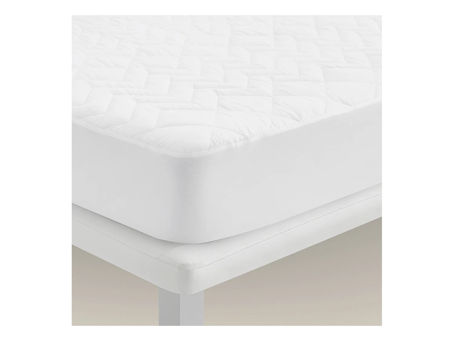 Antiallergische ademende gewatteerde matrasbeschermer