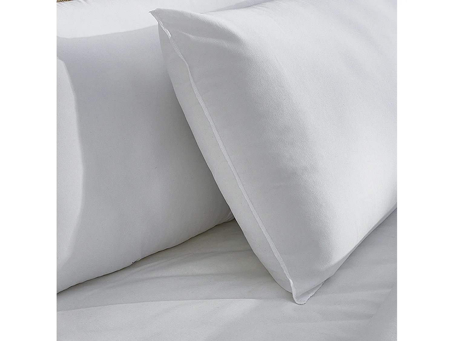 Conjunto 2 Almofadas de Fibra Firmeza Baixa Respiráveis Macios com Tratamento Antibacteriano 60x40cm PIKOLIN HOME