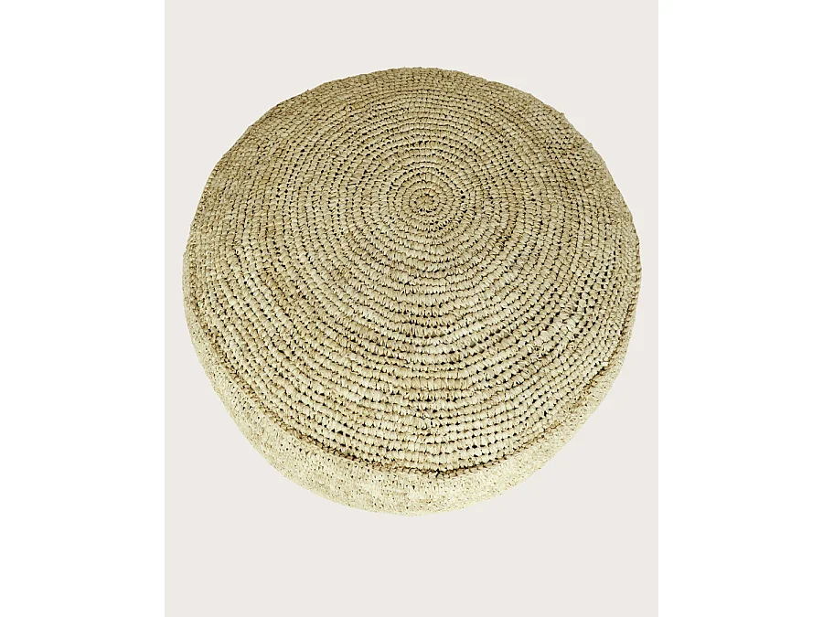 Rina - Pouf en Raffia