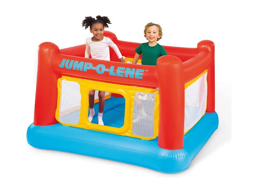 Saltador hinchable Jump-o-Lene Intex +3A rojo 112x174x174 cm