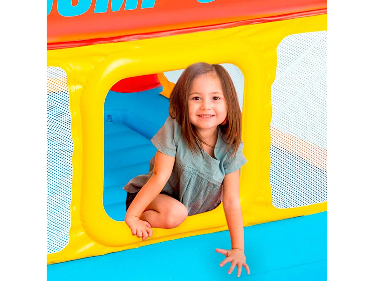 Saltador hinchable Jump-o-Lene Intex +3A rojo 112x174x174 cm