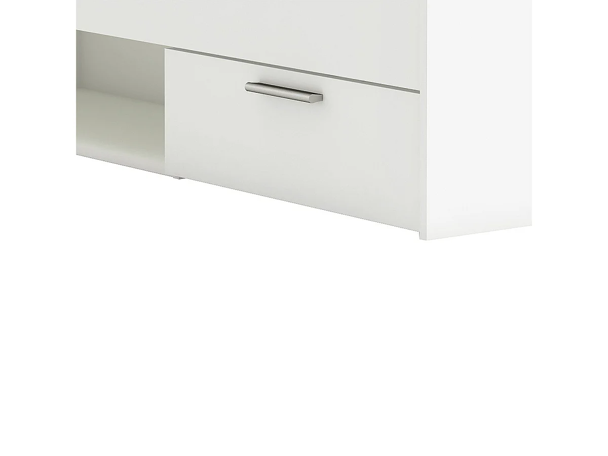 Lit 90X200 cm 2 tiroirs et 1 niche L204,3 cm - MICHIGAN