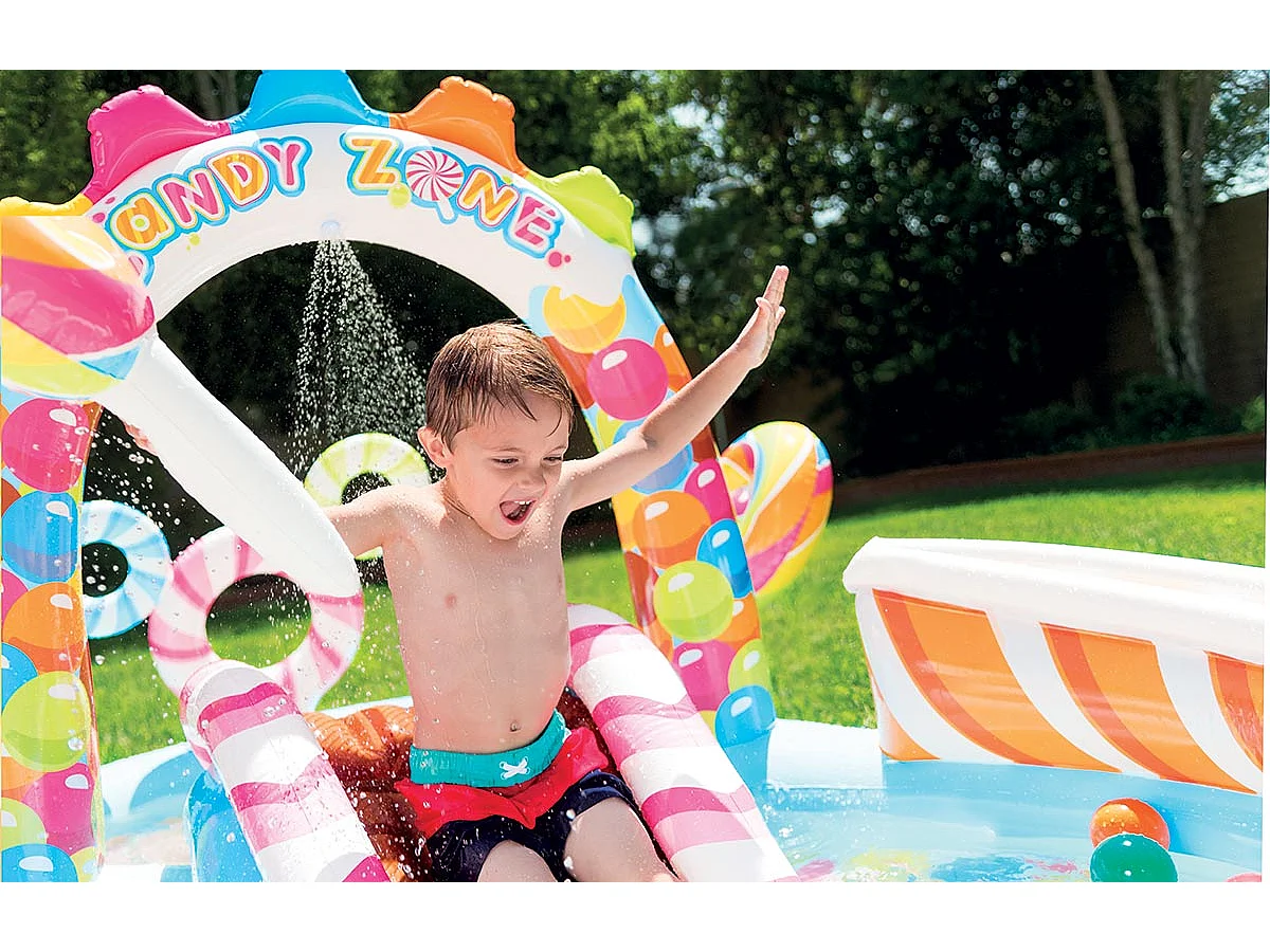 Aire de Jeux Gonflable "Bonbon" 300cm Multicolore