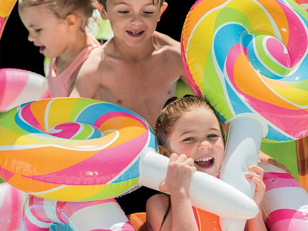 Aire de Jeux Gonflable "Bonbon" 300cm Multicolore