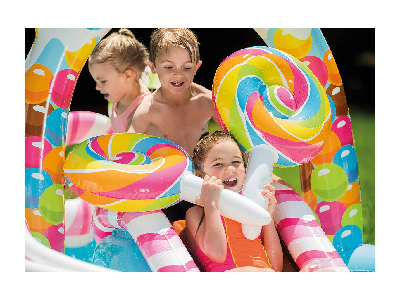 Aire de Jeux Gonflable "Bonbon" 300cm Multicolore