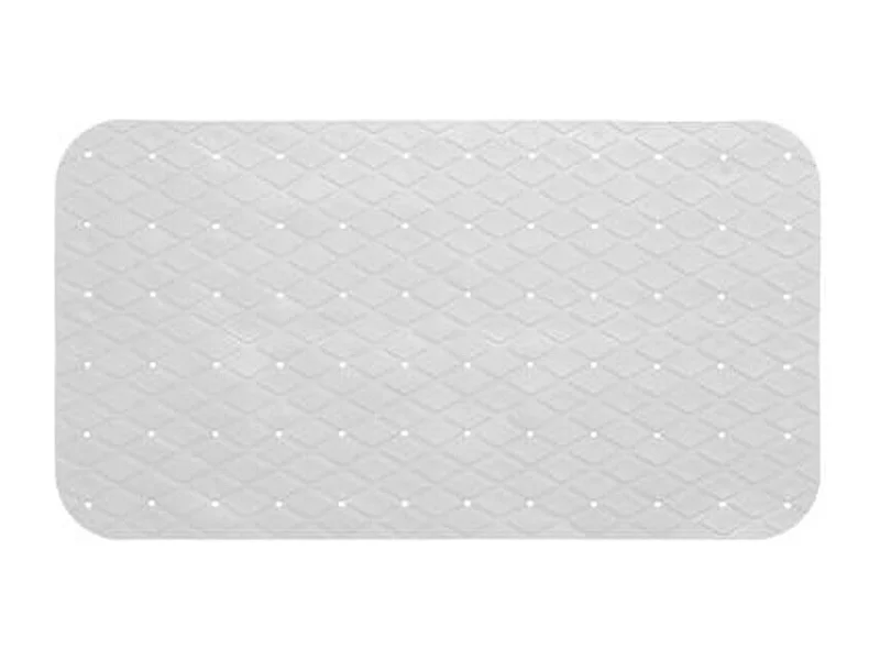 Fond de Bain PVC "Diamond" 39x69cm Blanc