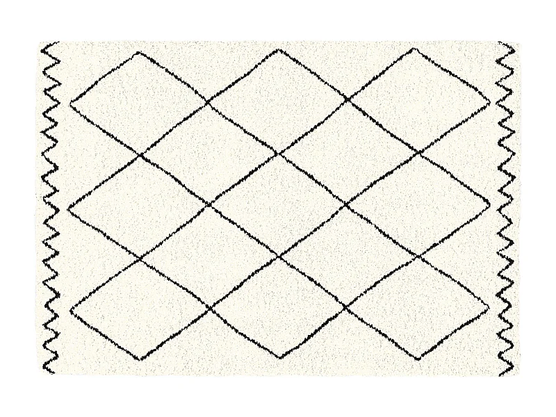 Tapis Déco Imprimé "Saoura" 60x110cm Beige