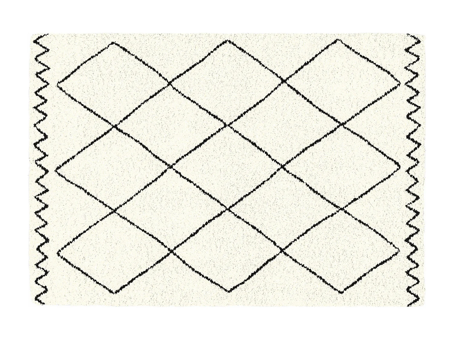 Tapis Déco Imprimé "Saoura" 160x230cm Beige