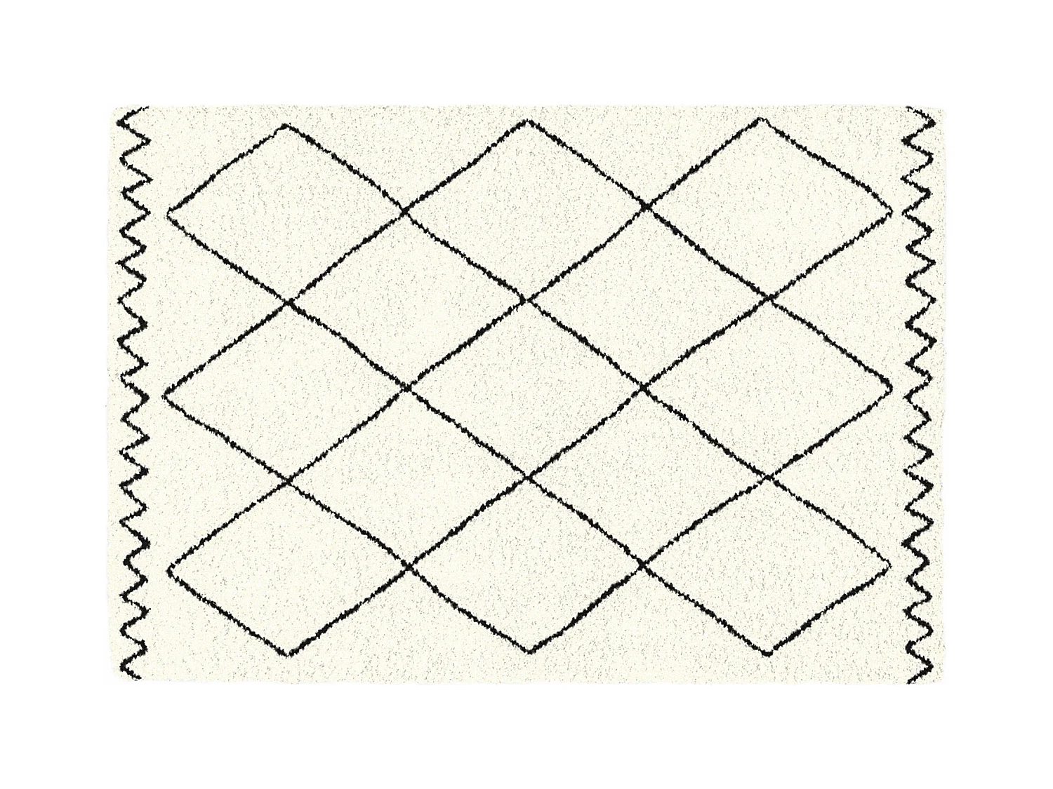 Tapis rectangulaire - L 170 x H 120 cm - Saoura Beige
