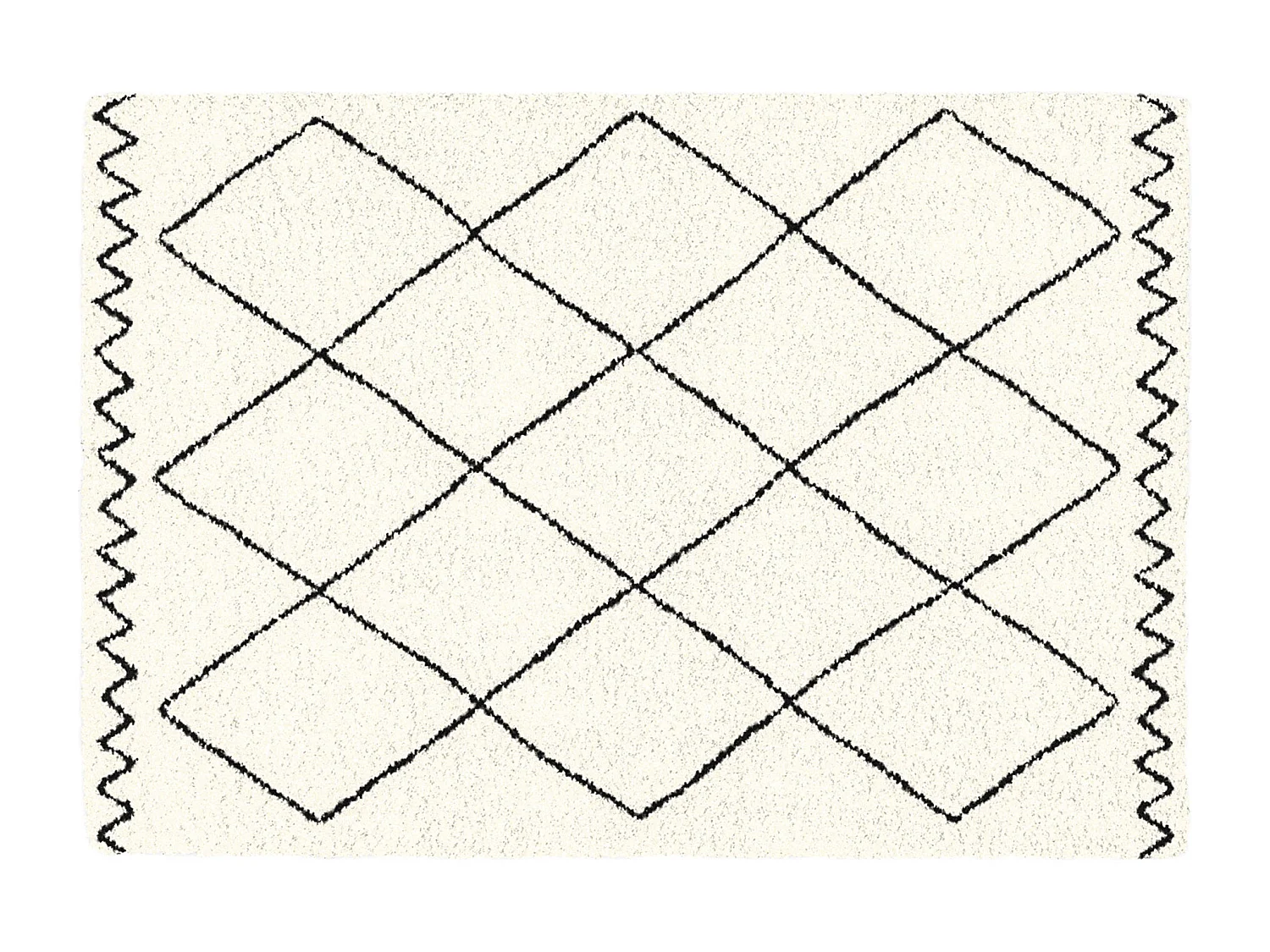 Tapis Déco Imprimé "Saoura" 120x170cm Beige