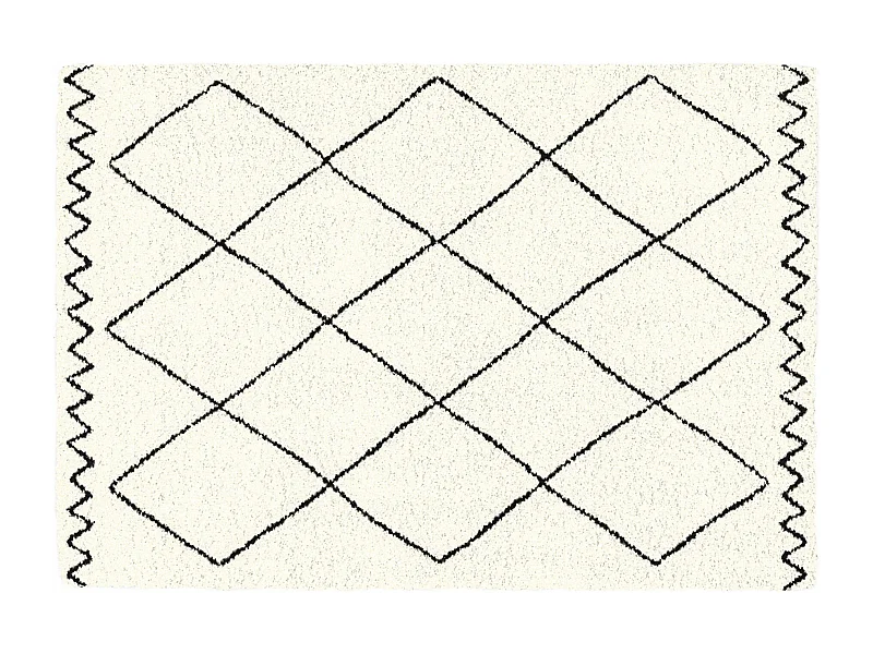 Tapis Déco Imprimé "Saoura" 120x170cm Beige