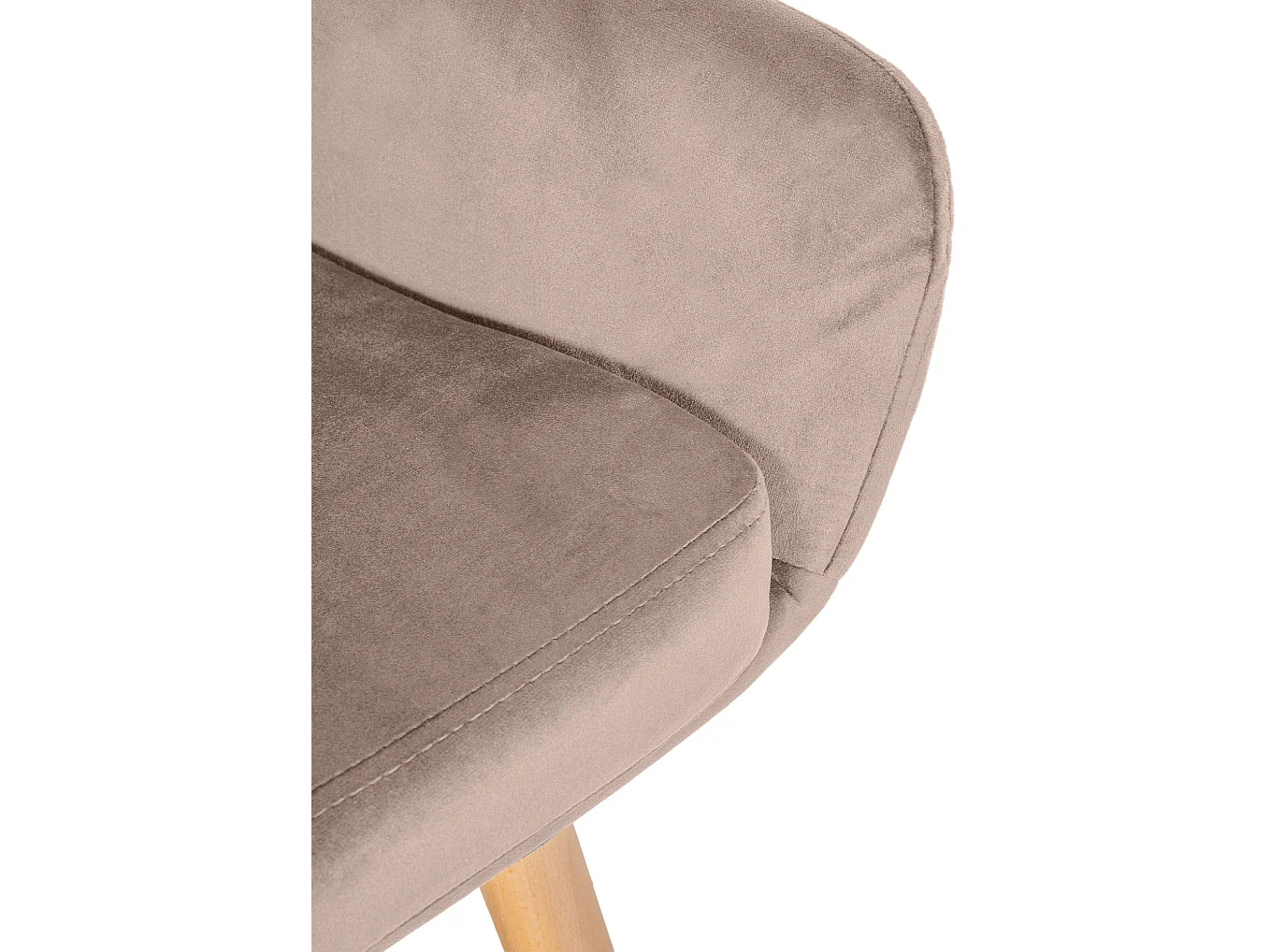 Tabouret de bar - Velours - Gris clair - Grant