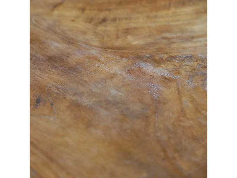 Tabouret H. 75 cm en bois avec pneu de vélo et métal recyclé - BICI