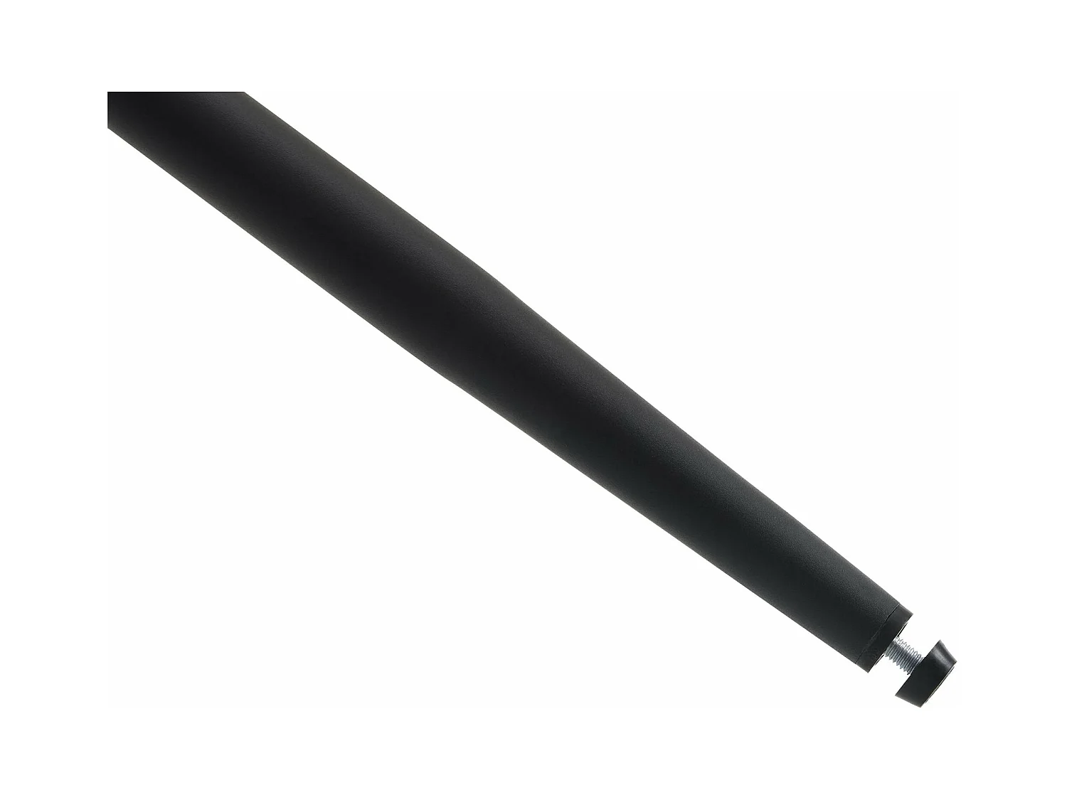 Lot de 2  Tabouret de bar - Tissu & Métal noir mat - Gris foncé - Dartford