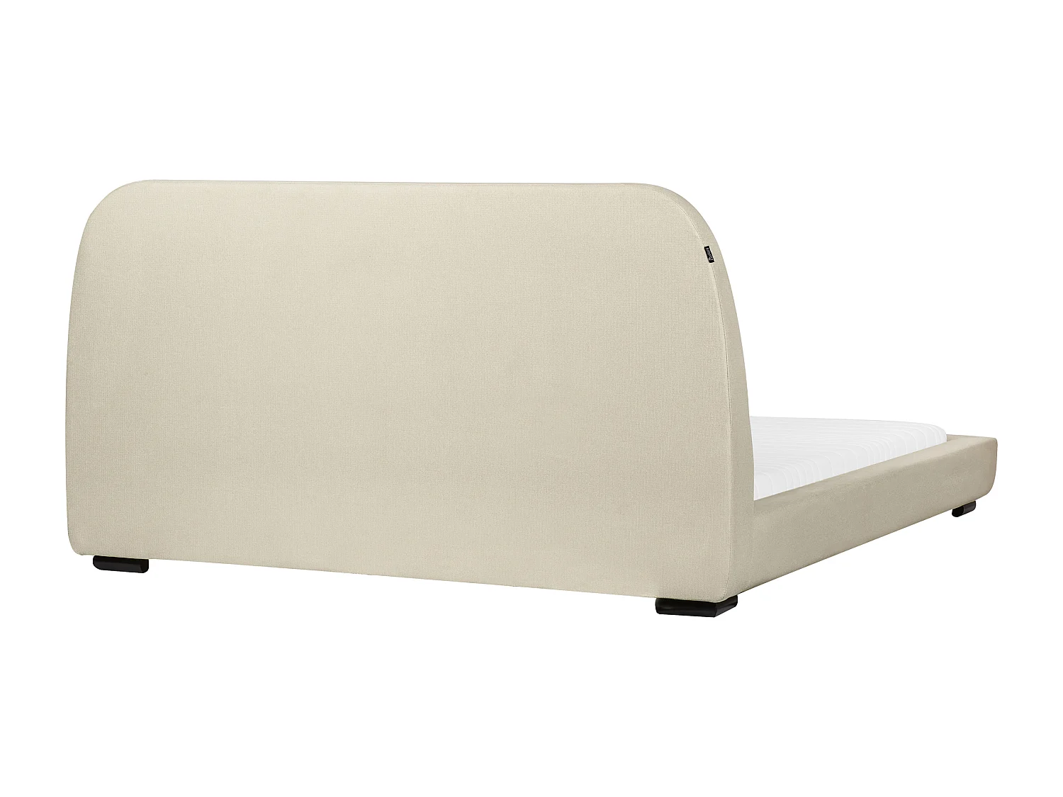 Letto Tessuto ROISEL 160 x 200 cm Beige chiaro