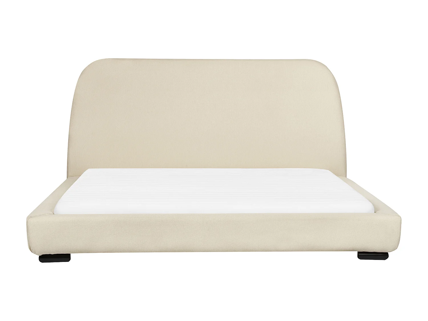 Cama Tela ROISEL 160 x 200 cm Beige claro