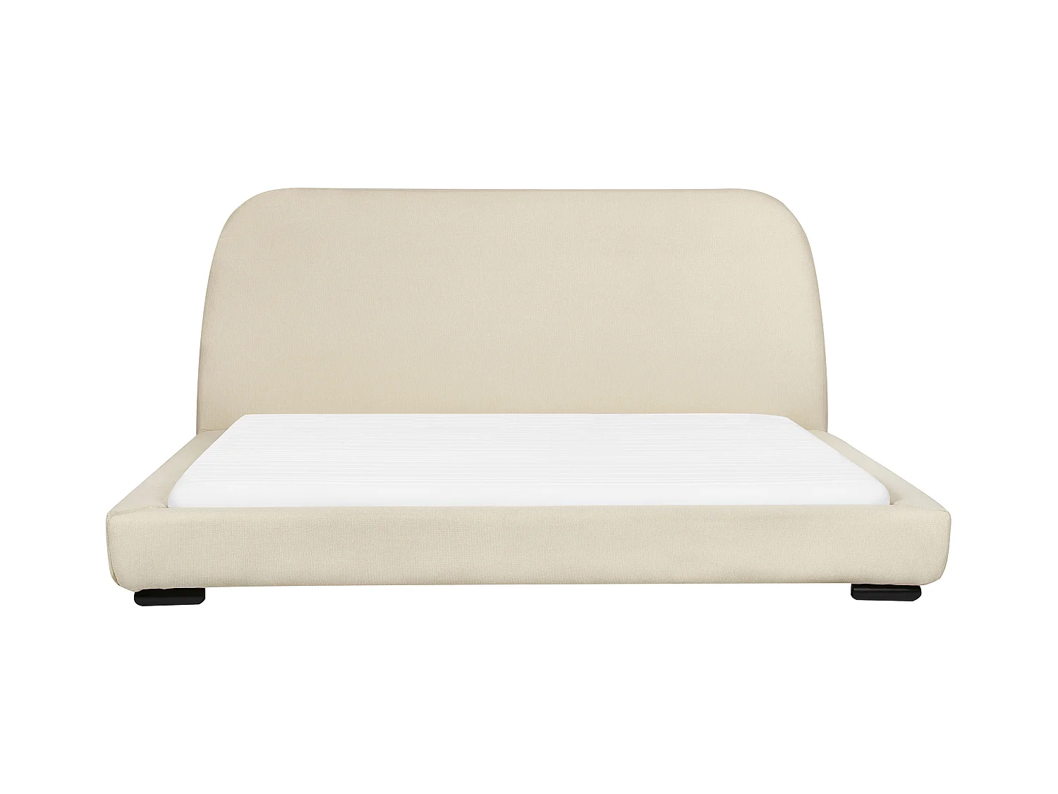 Letto Tessuto ROISEL 180 x 200 cm Beige chiaro