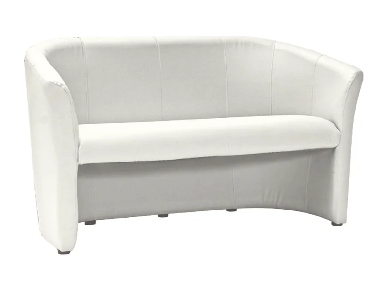 Divano convertibile Tisso 3 posti in ecopelle bianca