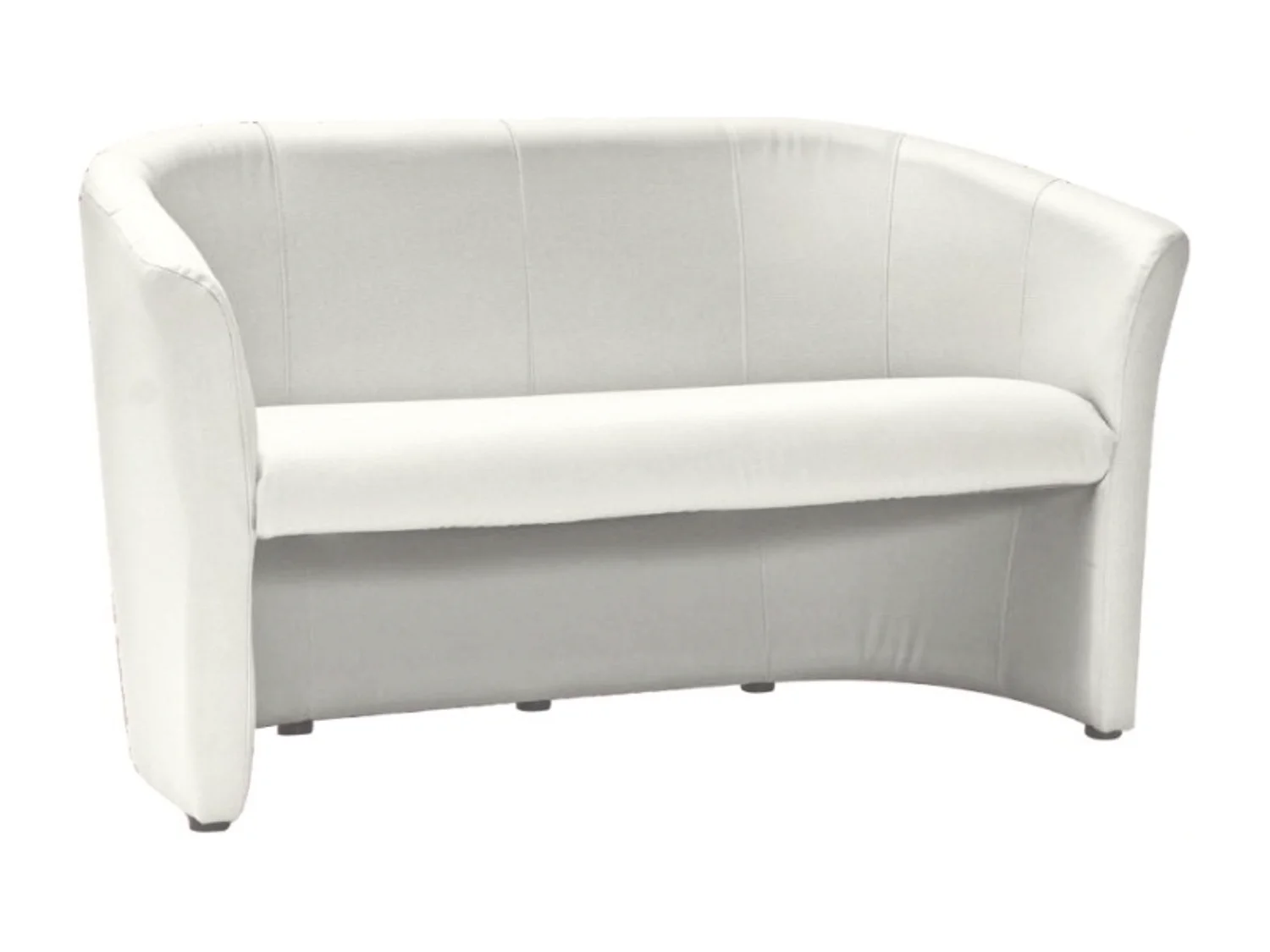 Sofá convertible Tisso 3 plazas en ecopiel blanca