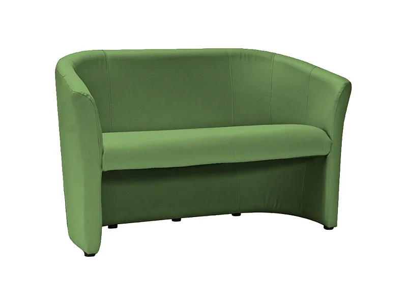 Divano trasformabile a 2 posti verde in ecopelle Tisso