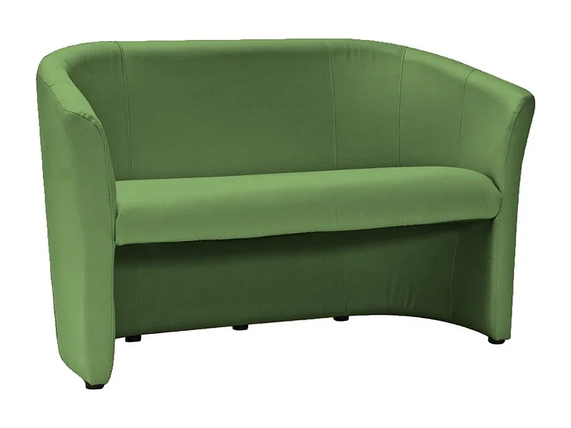 Canapé cabriolet vert 2 places en éco-cuir Tisso