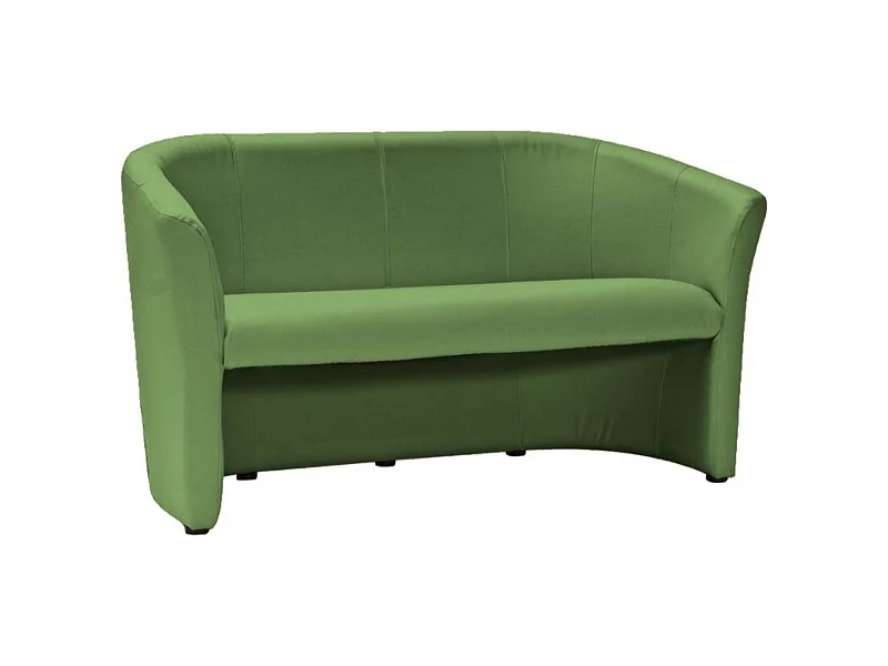 Divano convertibile a 3 posti in pelle verde Tisso