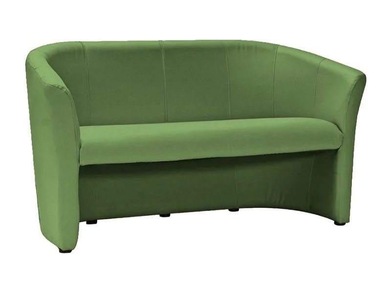 Divano convertibile a 3 posti in pelle verde Tisso