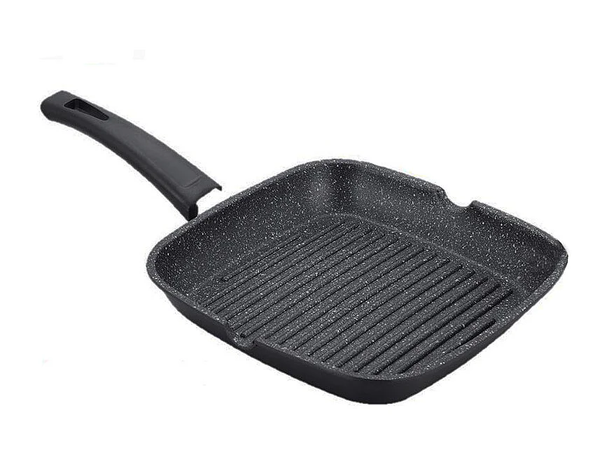 Royalty Line RL-AG28M: Poêle à griller de 28 cm avec revêtement en pierre