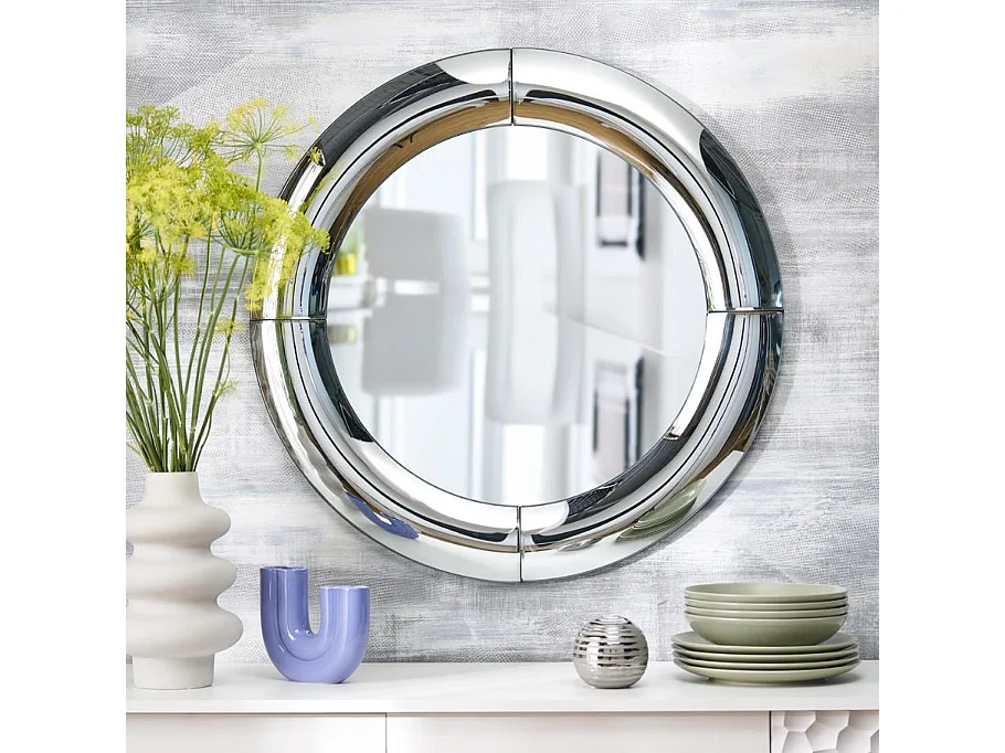 Specchio design rotondo 80cm Luni