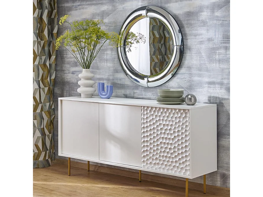 Miroir rond design 80cm Luni
