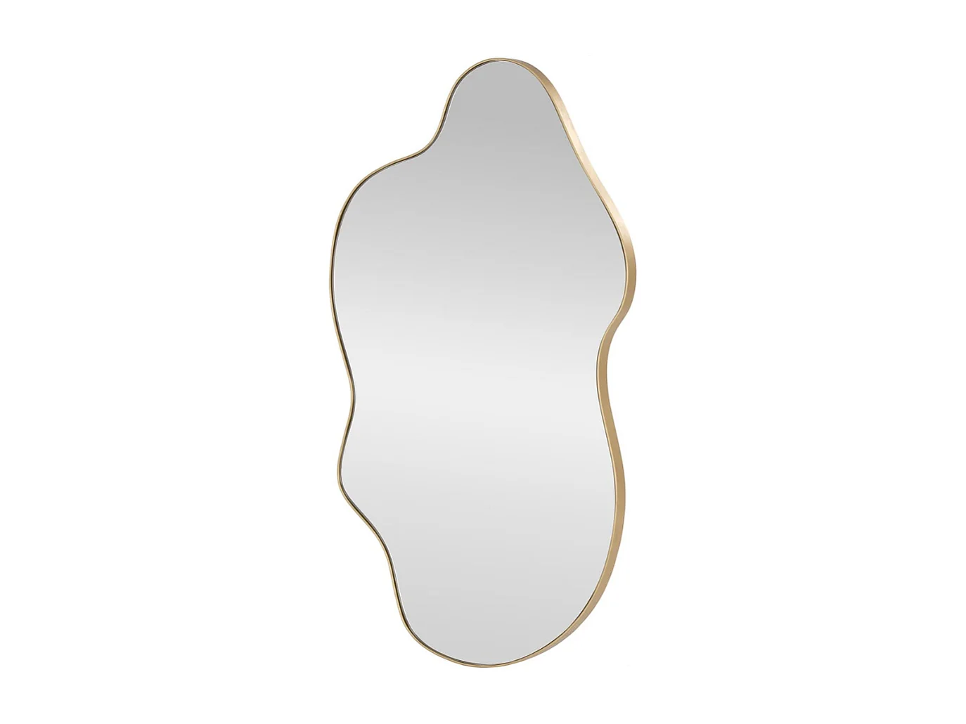 Miroir mural aluminium doré 56 x 90 cm Ely