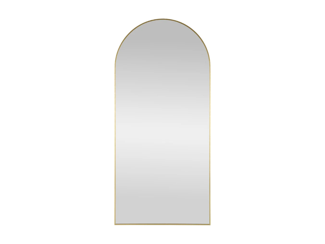 Miroir voute en métal doré 120 x 60 cm Hari