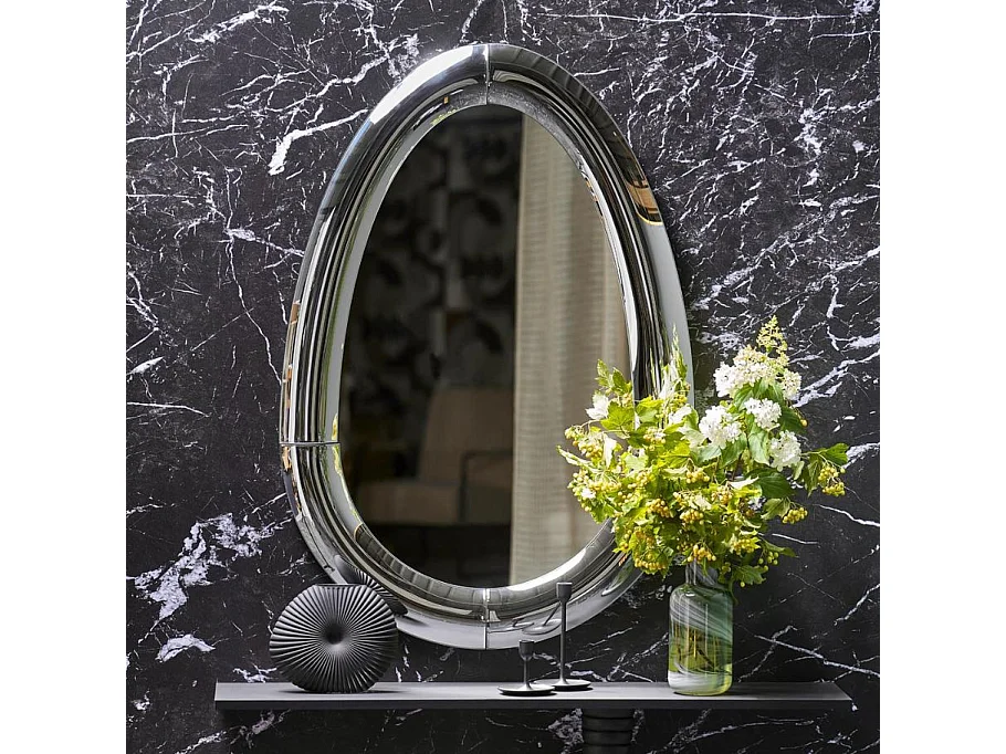 Miroir design ovoïde 80 x 120 cm Drop
