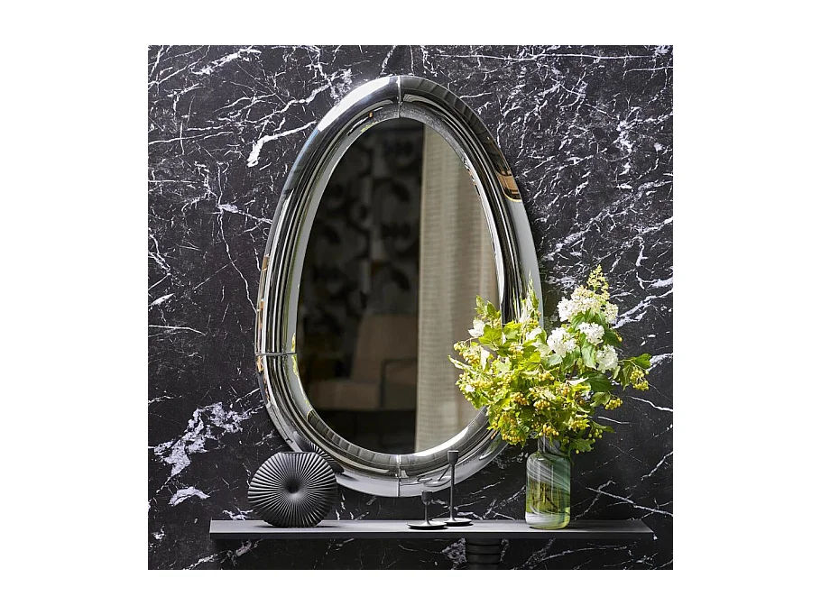 Miroir design ovoïde 80 x 120 cm Drop