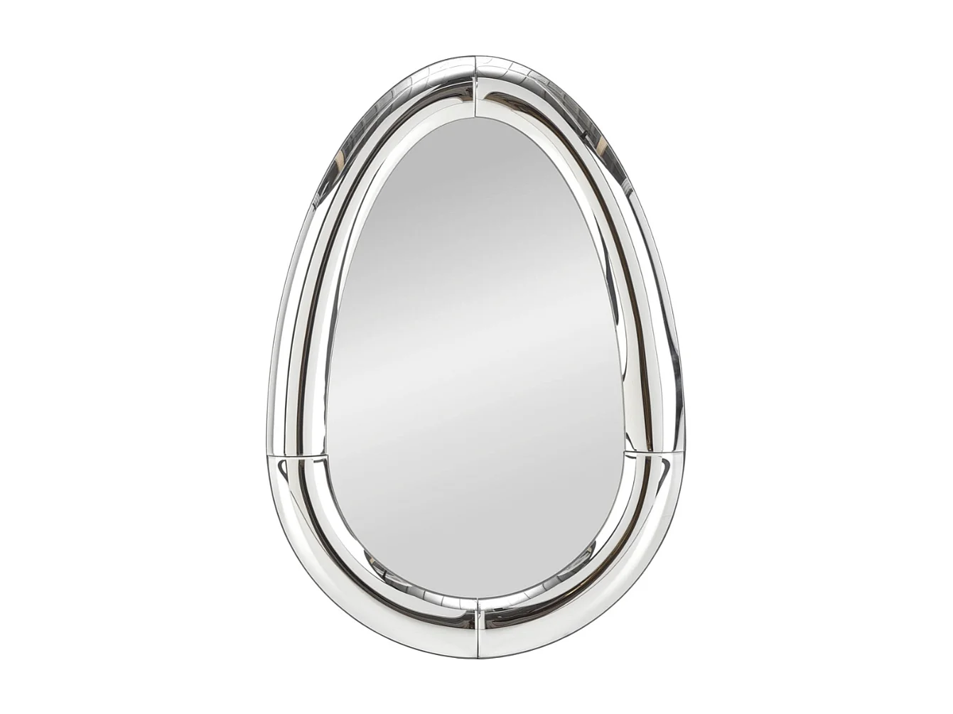 Specchio ovale a goccia 80 x 120 cm