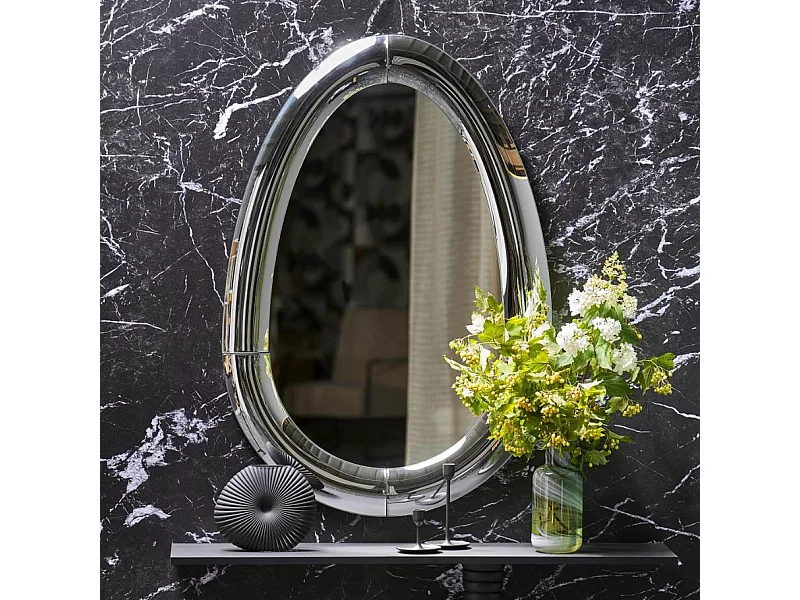 Miroir design ovoïde 80 x 120 cm Drop