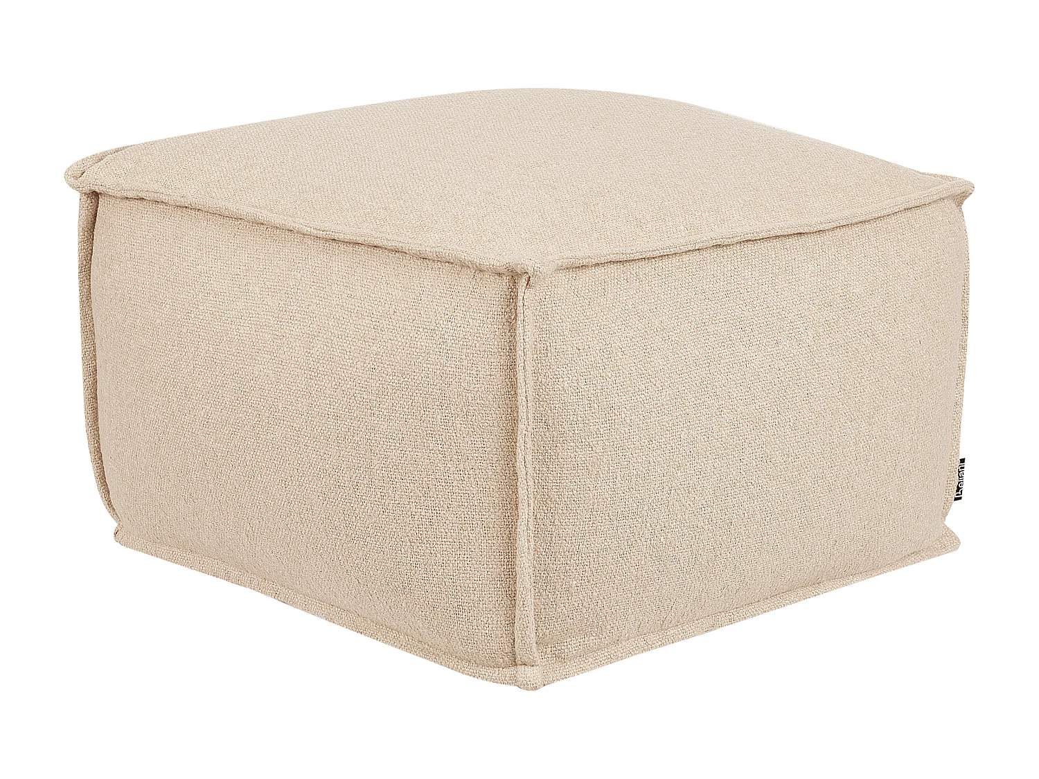 Pouf SHERALI Cotone Beige 50 cm 50 cm 30 cm