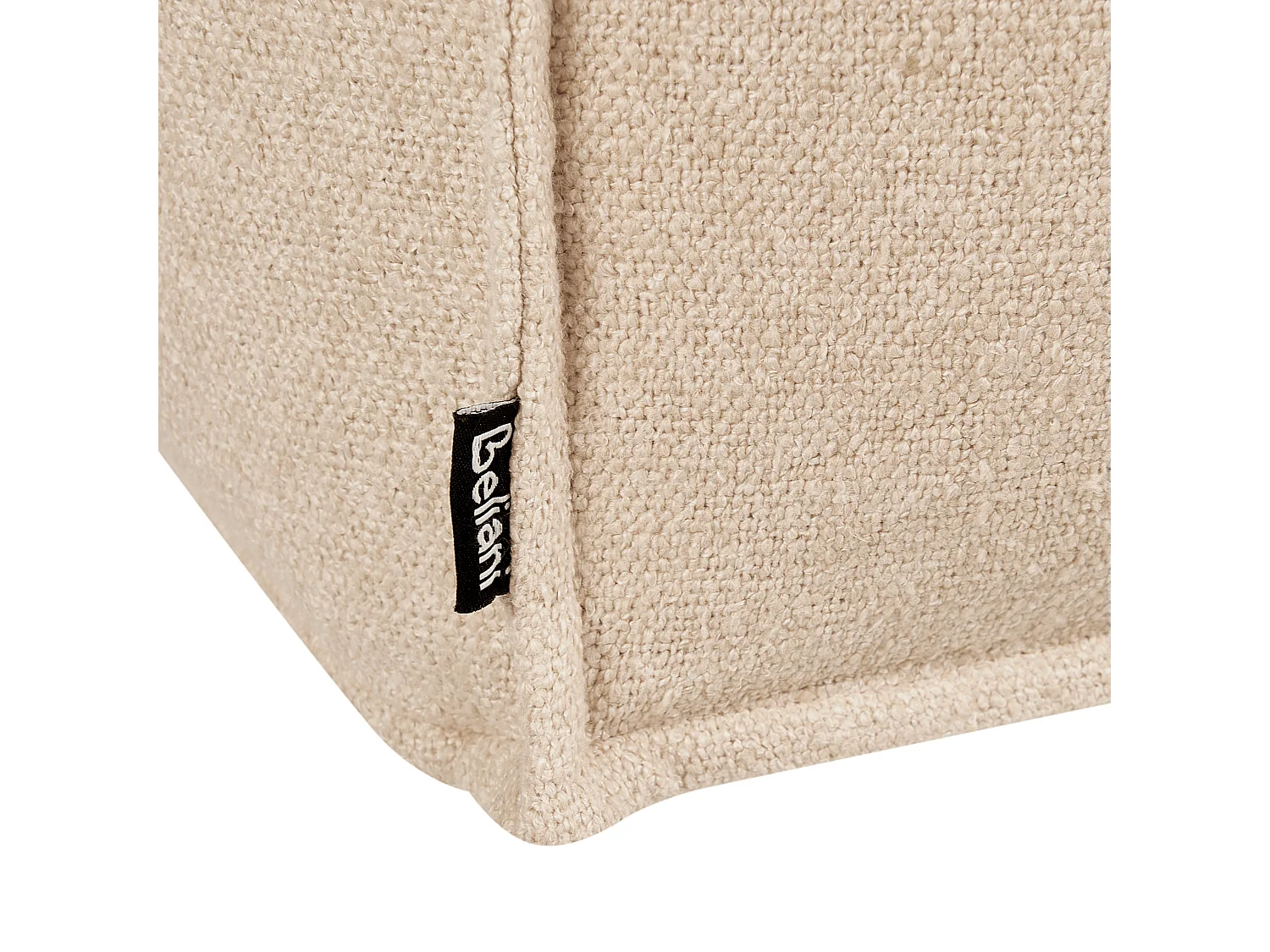 Pouf SHERALI Cotone Beige 50 cm 50 cm 30 cm