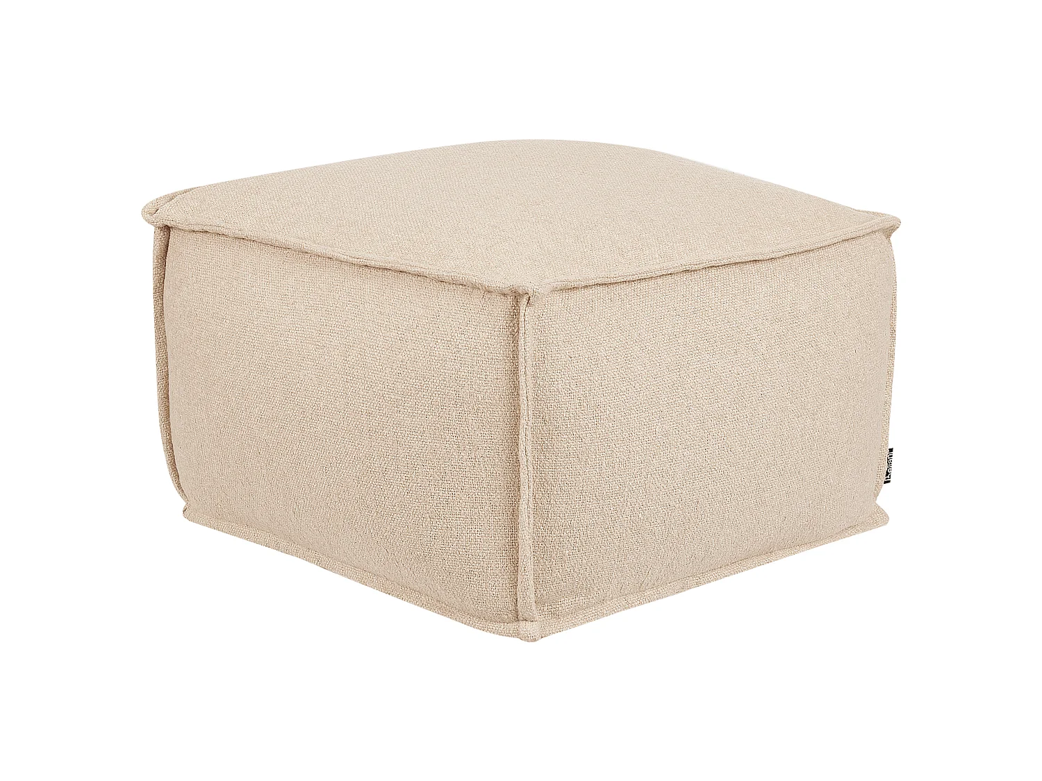 Pouf SHERALI Cotone Beige 50 cm 50 cm 30 cm