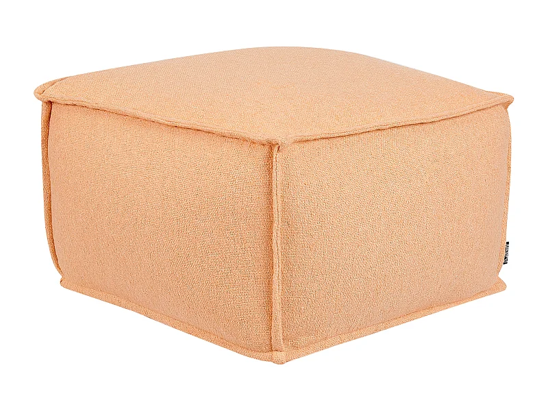 Pouf SHERALI Baumwolle Orange 50 cm 50 cm 30 cm