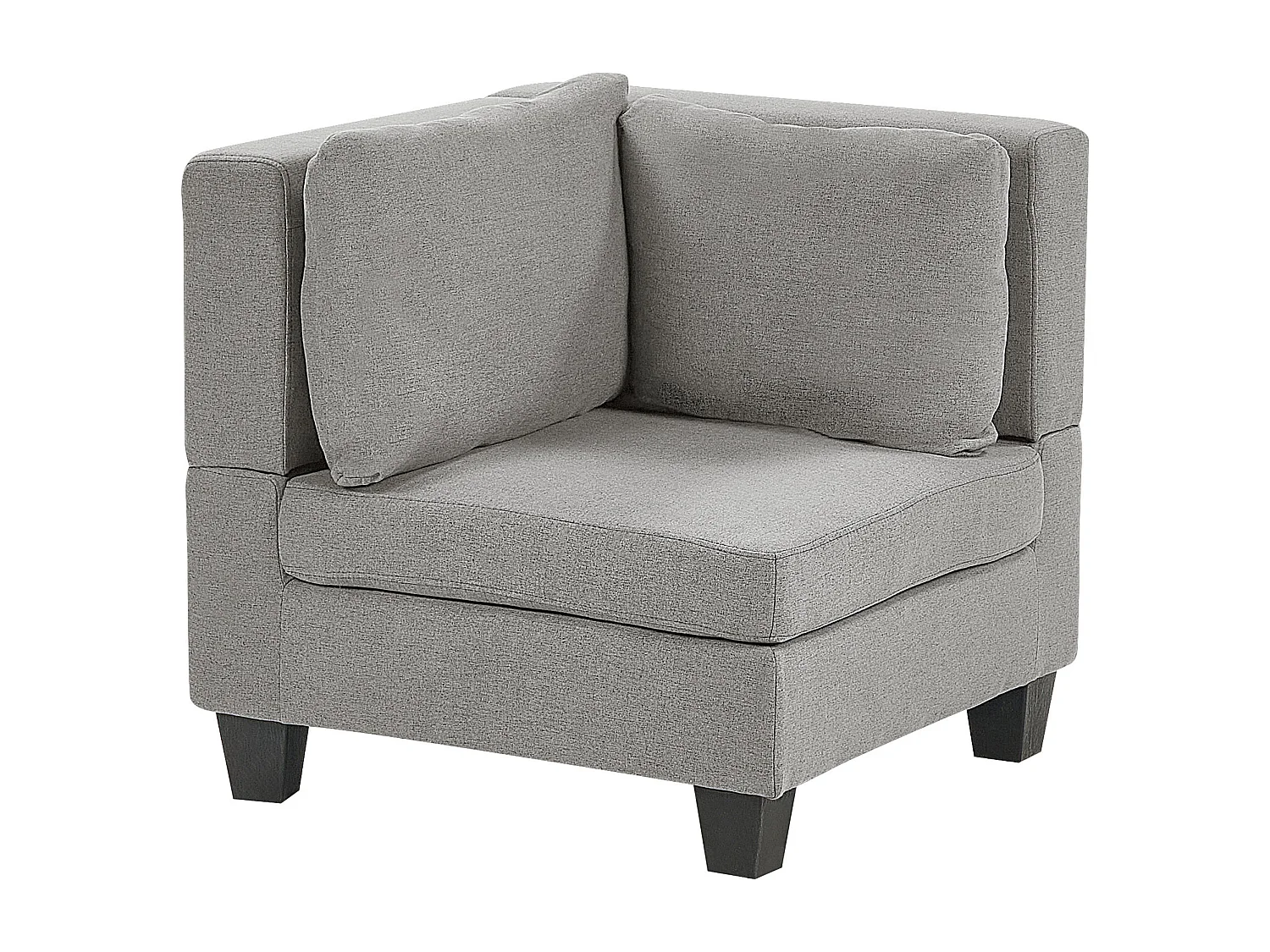 Hoekstuk stof lichtgrijs UNSTAD