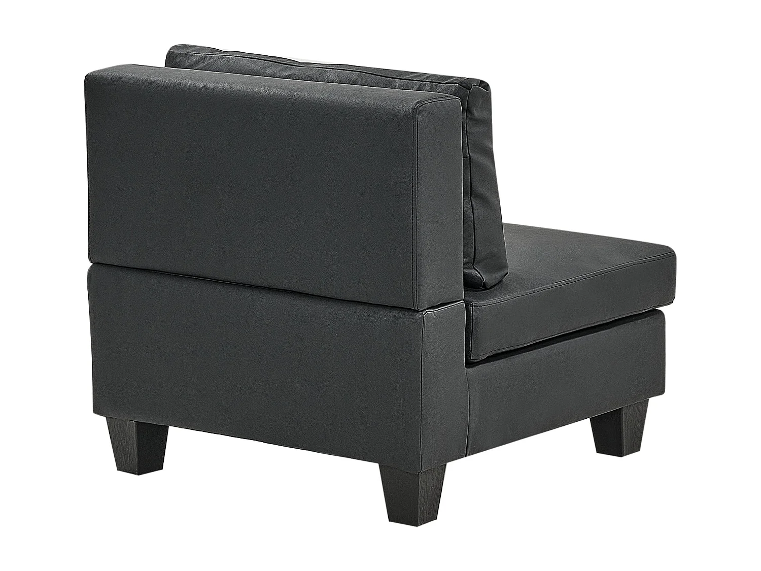 Module fauteuil UNSTAD Cuir PU Noir