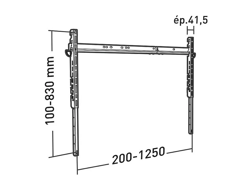 Erard Support mural fixe pour écran 60" à 85" - 045040