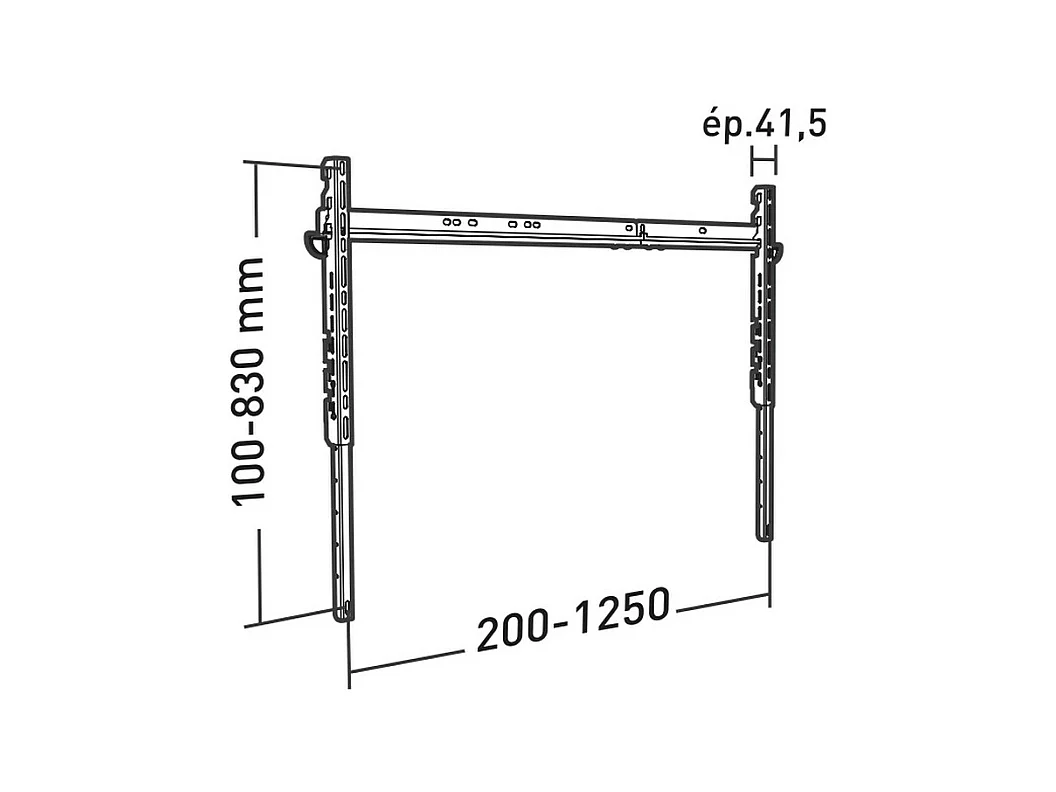 Erard Support mural fixe pour écran 60" à 85" - 045040