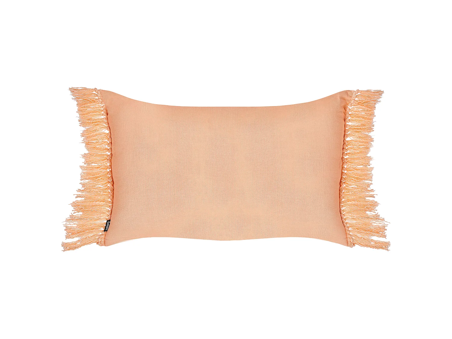 Set of 2 Decorative Cushions TANSY Cotton 40 x 60 cm Orange Solid