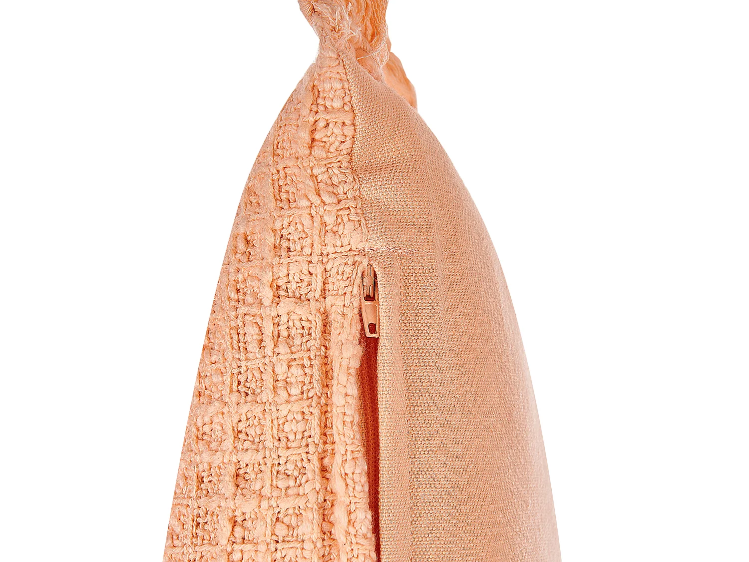 Set of 2 Decorative Cushions TANSY Cotton 40 x 60 cm Orange Solid