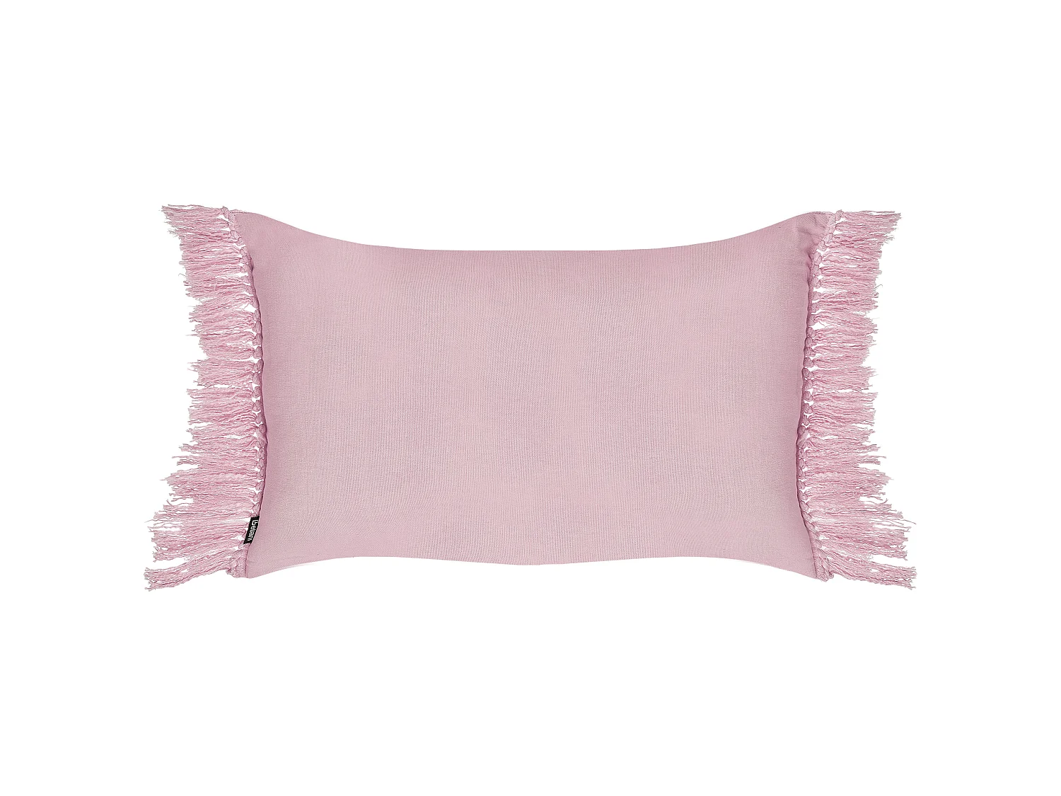 Set of 2 Decorative Cushions TANSY Cotton 40 x 60 cm Pink Solid