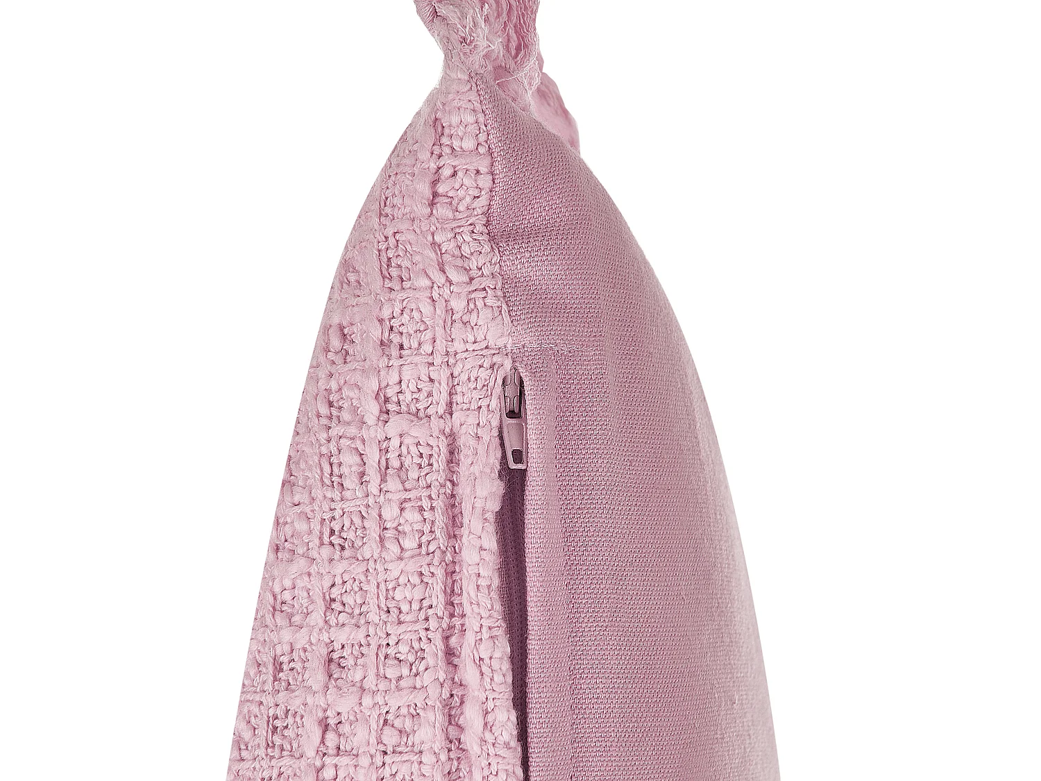 Set of 2 Decorative Cushions TANSY Cotton 40 x 60 cm Pink Solid