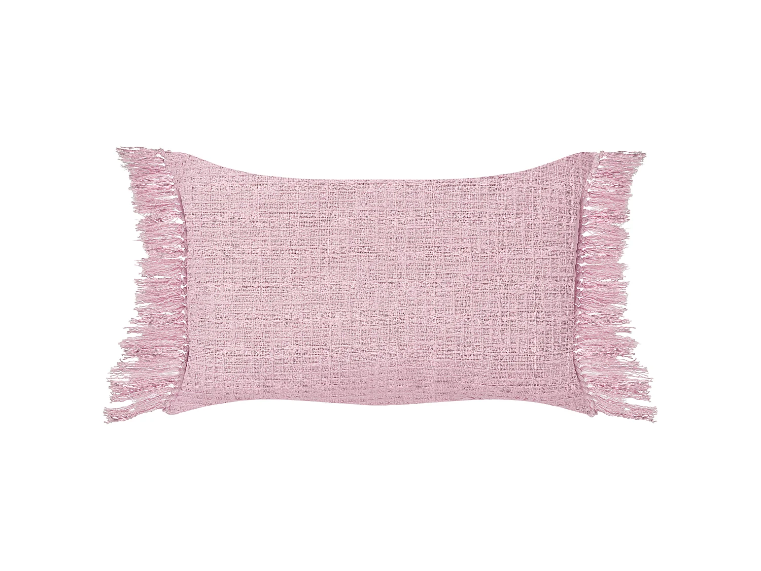 Set van 2 decoratieve kussens TANSY Katoen 40 x 60 cm Roze Effen