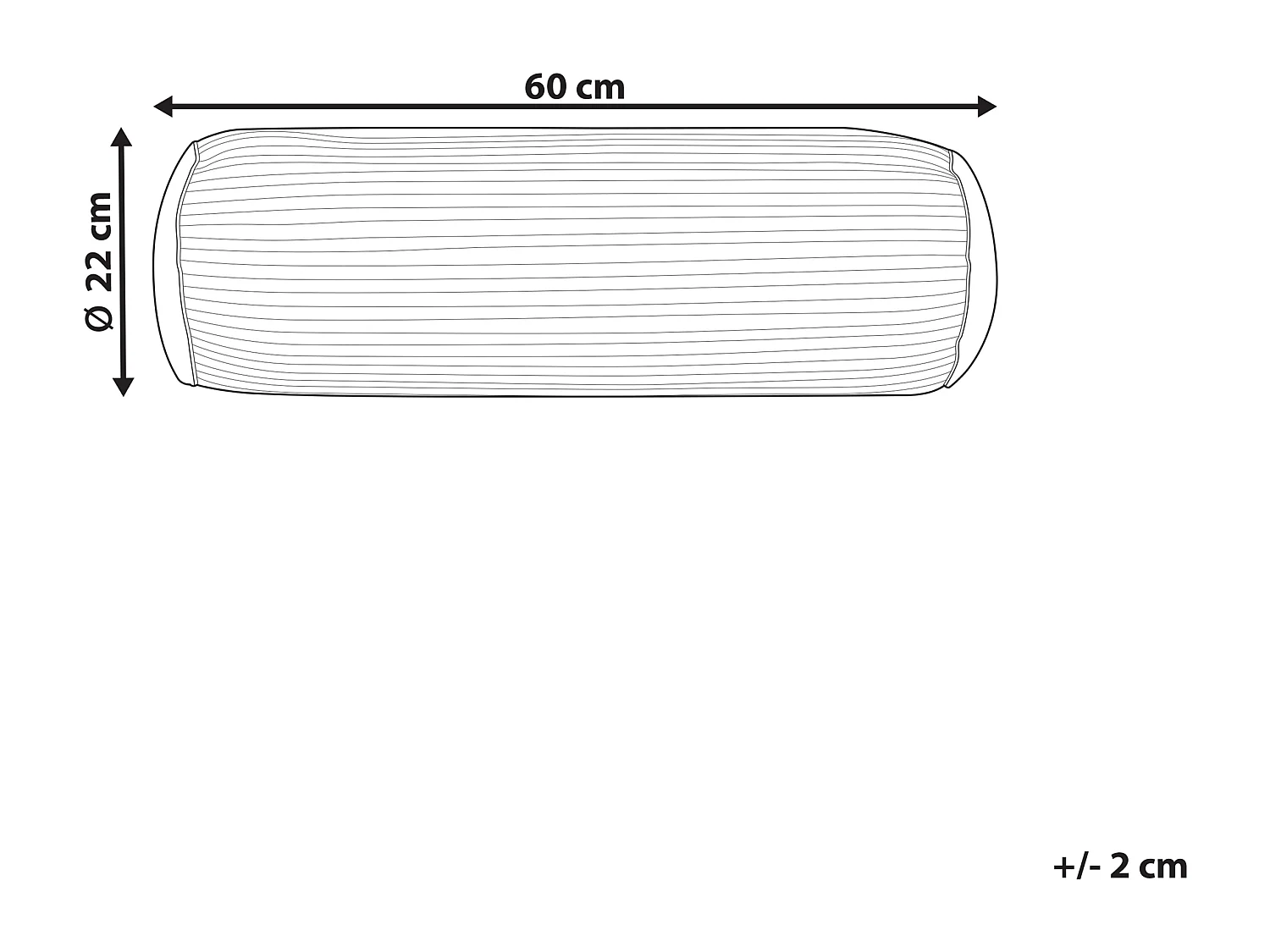 Cojín decorativo JONQUIL Terciopelo 22 x 60 cm Rosa Liso
